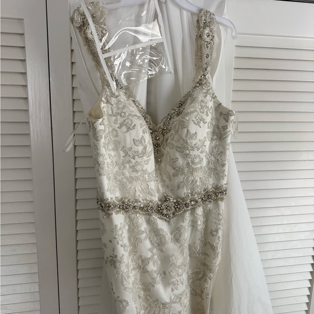Mori Lee White Lace Wedding Dress